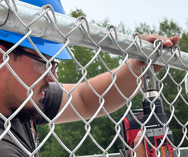 Twist Tie on Fence