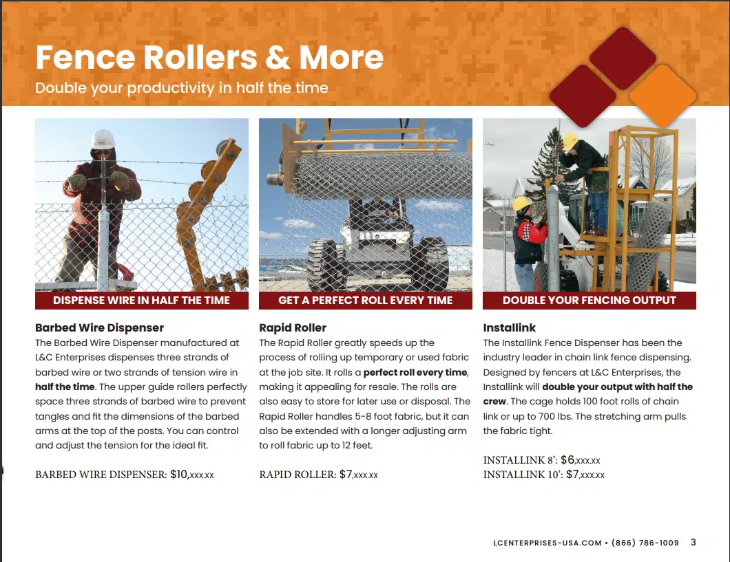 Installink Fence Dispenser